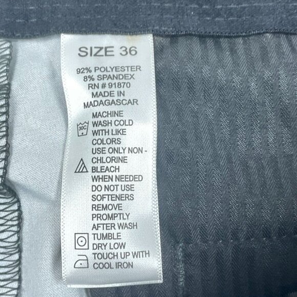 Pebble Beach Dry-Luxe Mens Performance Golf Shorts Size 36 Gray Lightweight 6941 - Picture 5 of 8